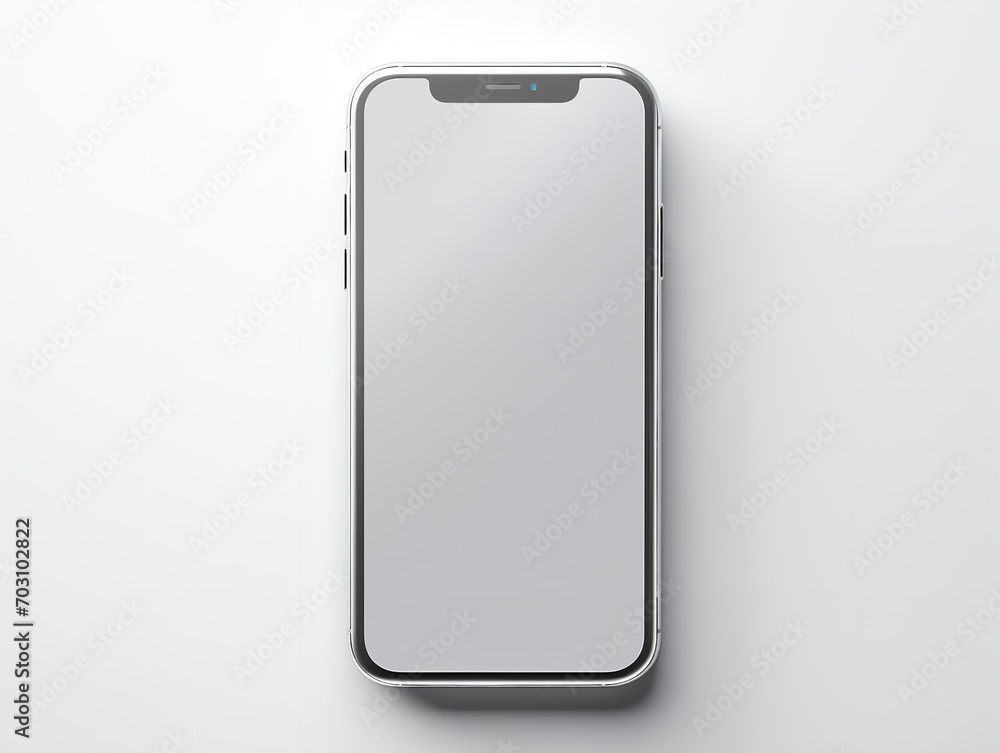 Modern Mobile Phone Mockup for App Display - AI Generated Modern Mobile Phone Mockup for App Display - AI Generated