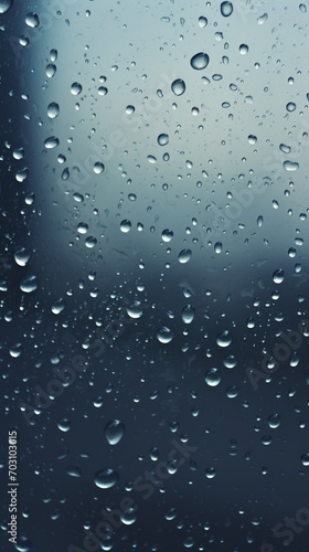 A Window with Rain Drops