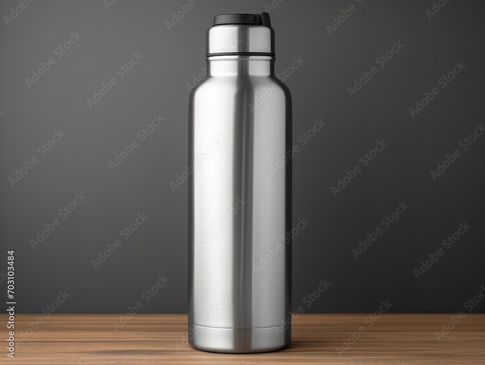 Dynamic Sports Water Bottle Mockup - AI Generated Dynamic Sports Water Bottle Mockup - AI Generated