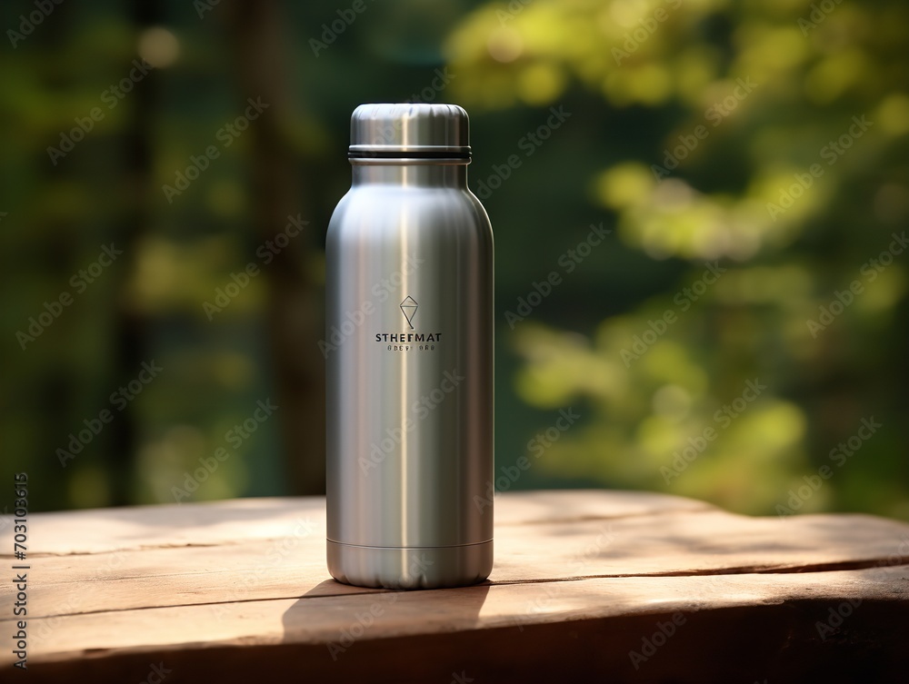 Dynamic Sports Water Bottle Mockup - AI Generated Dynamic Sports Water Bottle Mockup - AI Generated