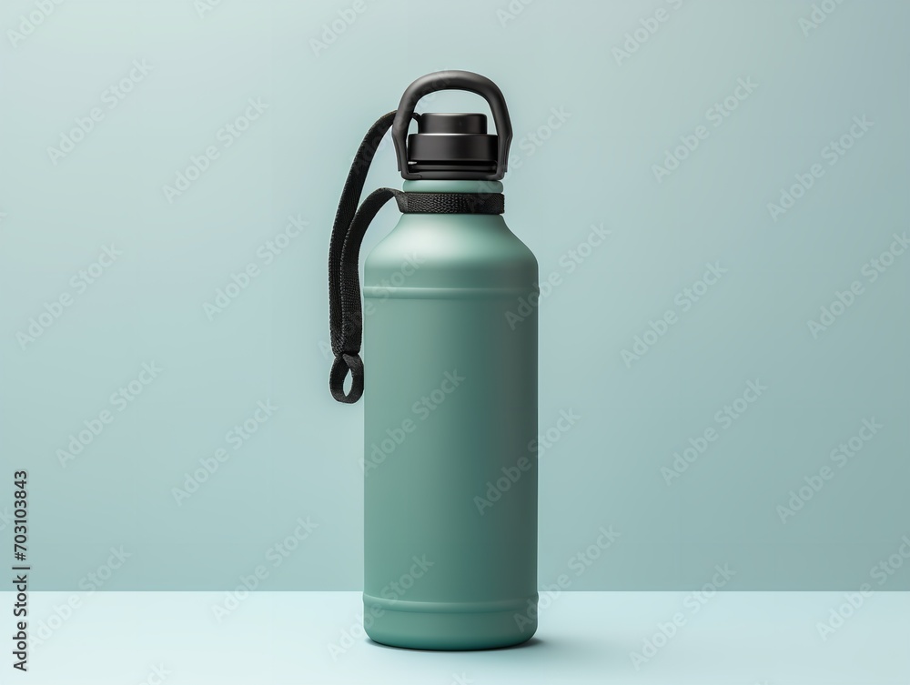 Dynamic Sports Water Bottle Mockup - AI Generated Dynamic Sports Water Bottle Mockup - AI Generated