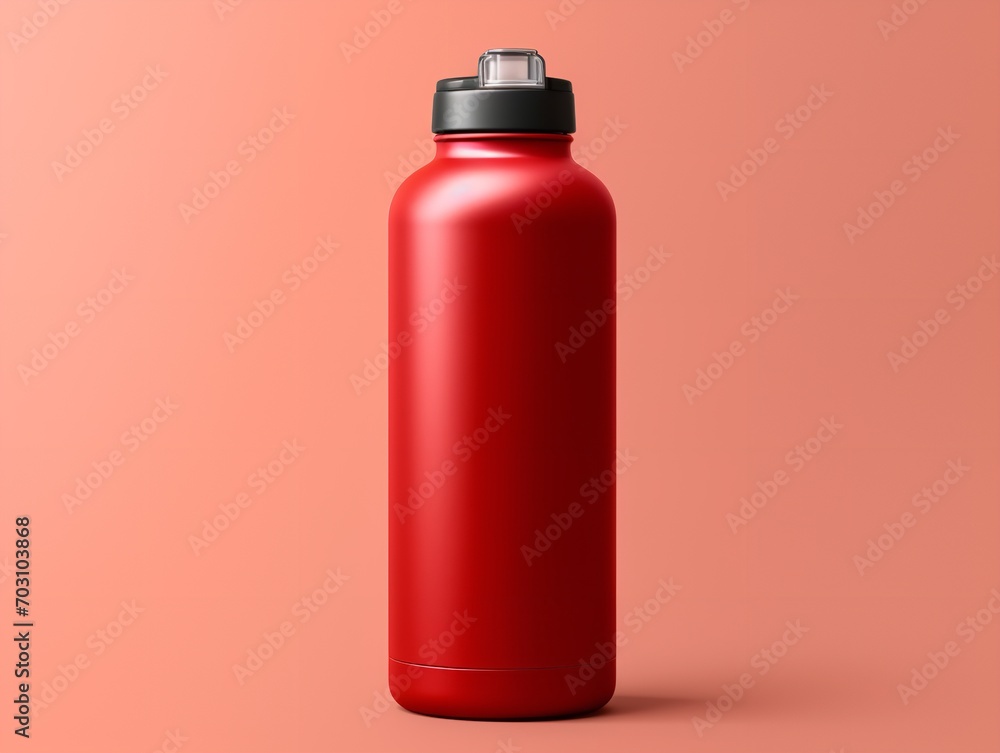 Dynamic Sports Water Bottle Mockup - AI Generated Dynamic Sports Water Bottle Mockup - AI Generated