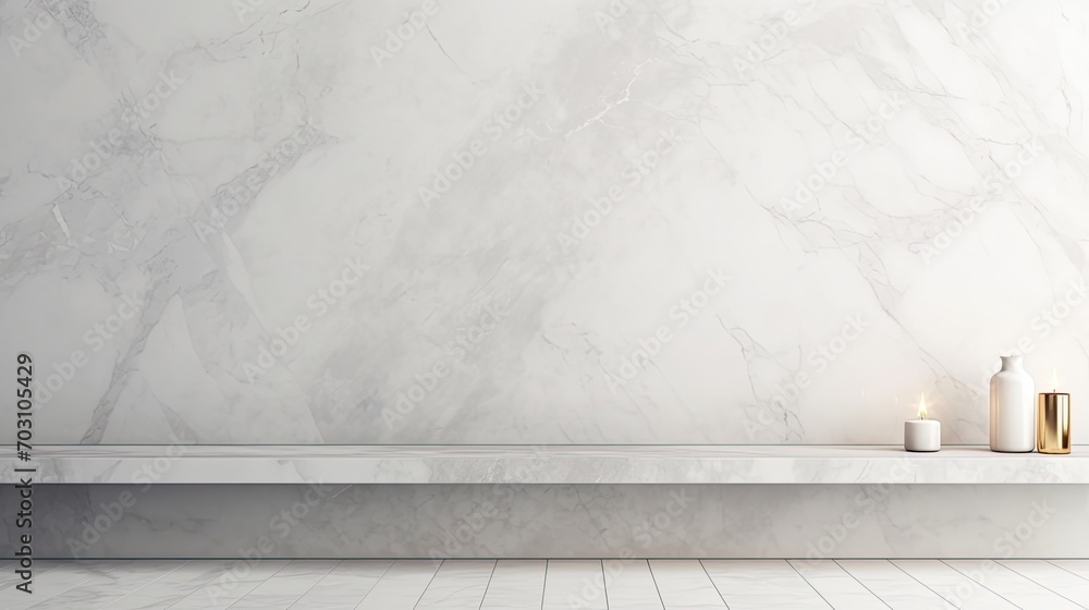 Luxury white marble background. Modern banner - obrazy, fototapety, plakaty 
