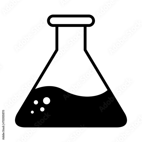 Test tube icon. Chemical experiments icon