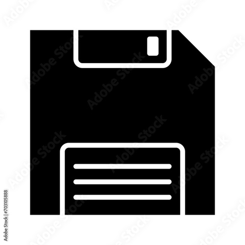 Diskette icon. 3.5-inch diskette