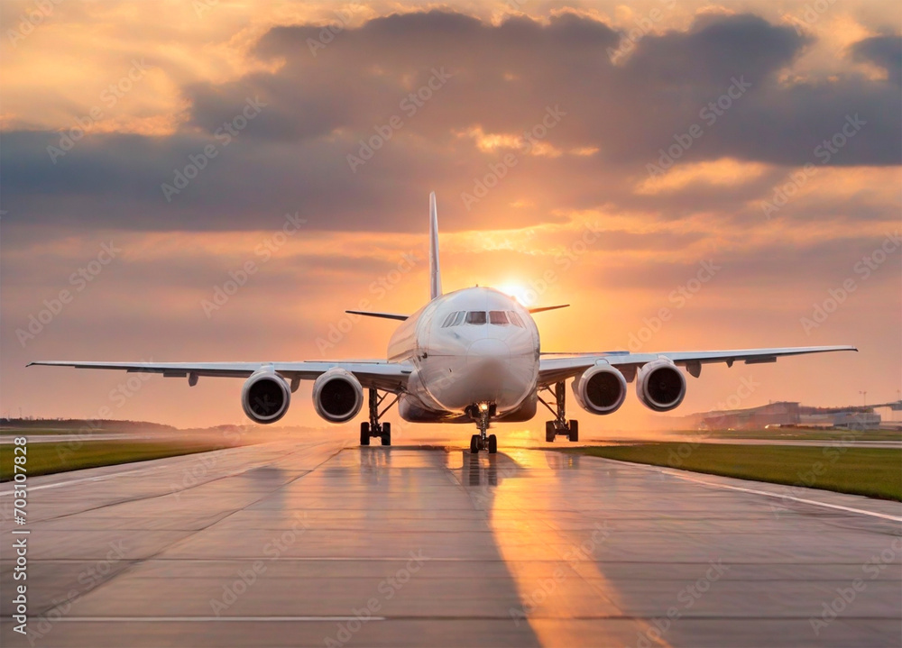 airplane on the ground airplane on the ground