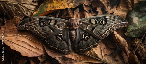 The Ascalapha odorata Black Witch moth photo