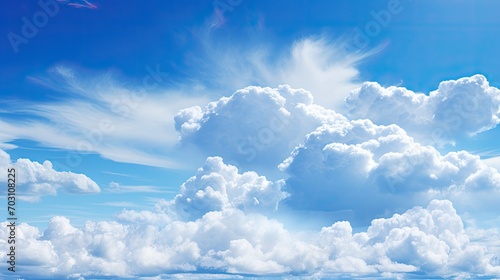 Sunshine and blue sky background. Sun and cloud. happy day 