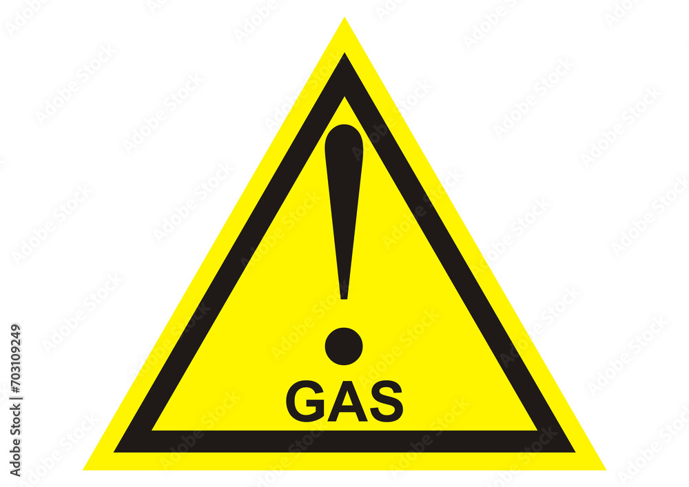 GAZ sign for cars equipped with gas equipment. Vehicles equipped with