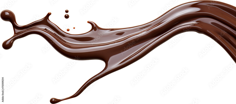 Chocolate splashes isolated on transparent background. PNG Chocolate splashes isolated on transparent background. PNG