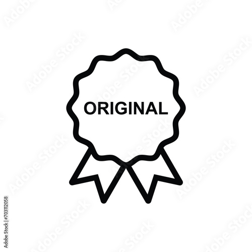 original product badge icon vector