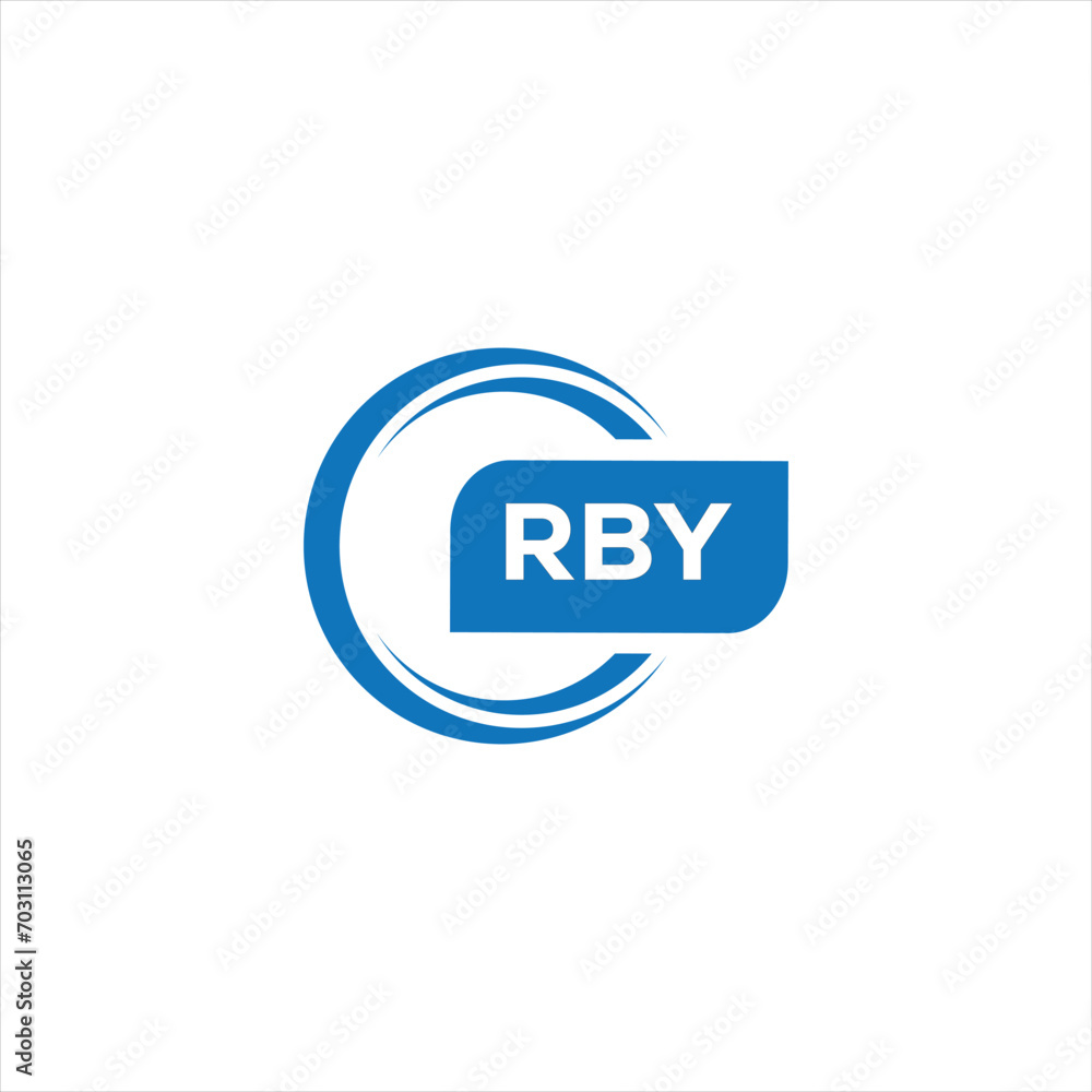  RBY letter design for logo and icon.RBY typography for technology, business and real estate brand.RBY monogram logo.