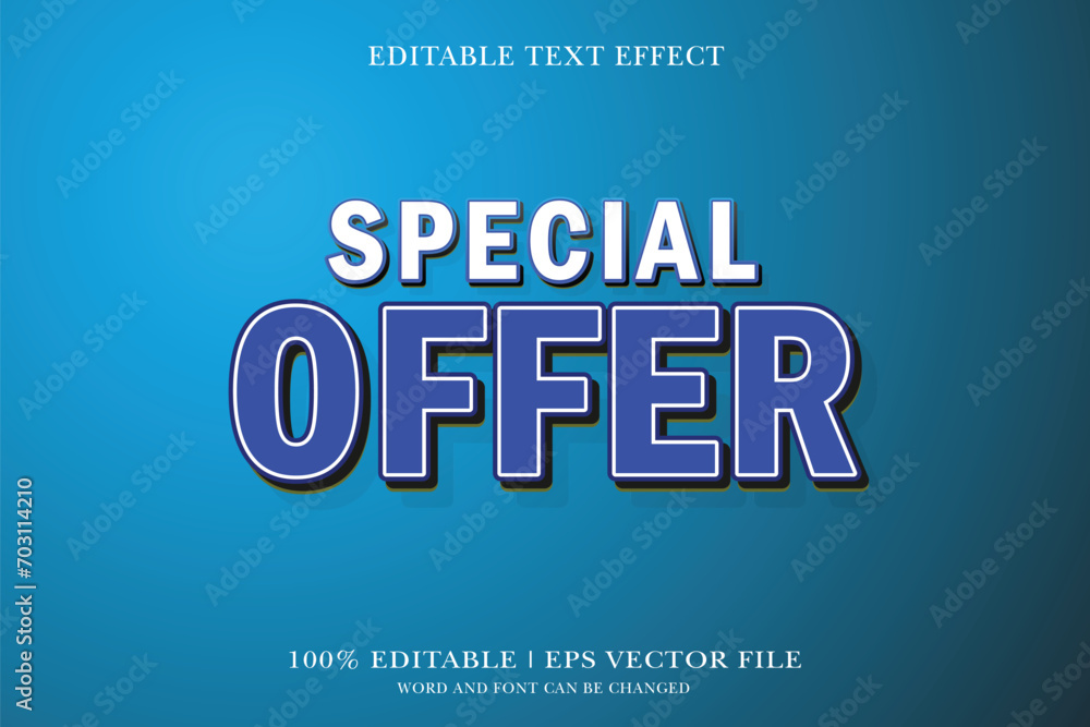 Special Offer, Editable text Effect with 3d vector design Special Offer, Editable text Effect with 3d vector design