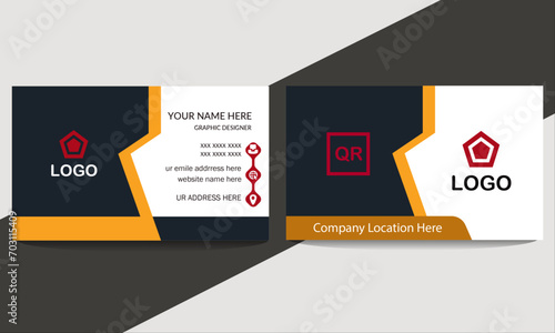 modern design layout. business card design . double sided business card template modern and clean style .and attractive caller. 