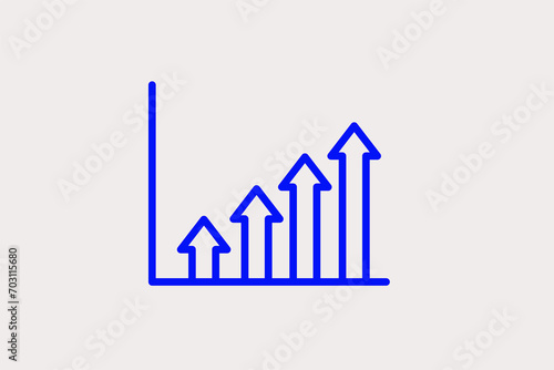 Free Download growth diagram pictogram in flat style design. Vector illustration.	
 - GFXLoad