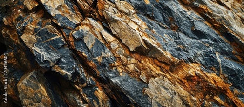 Close-up of a textured granite rock photo