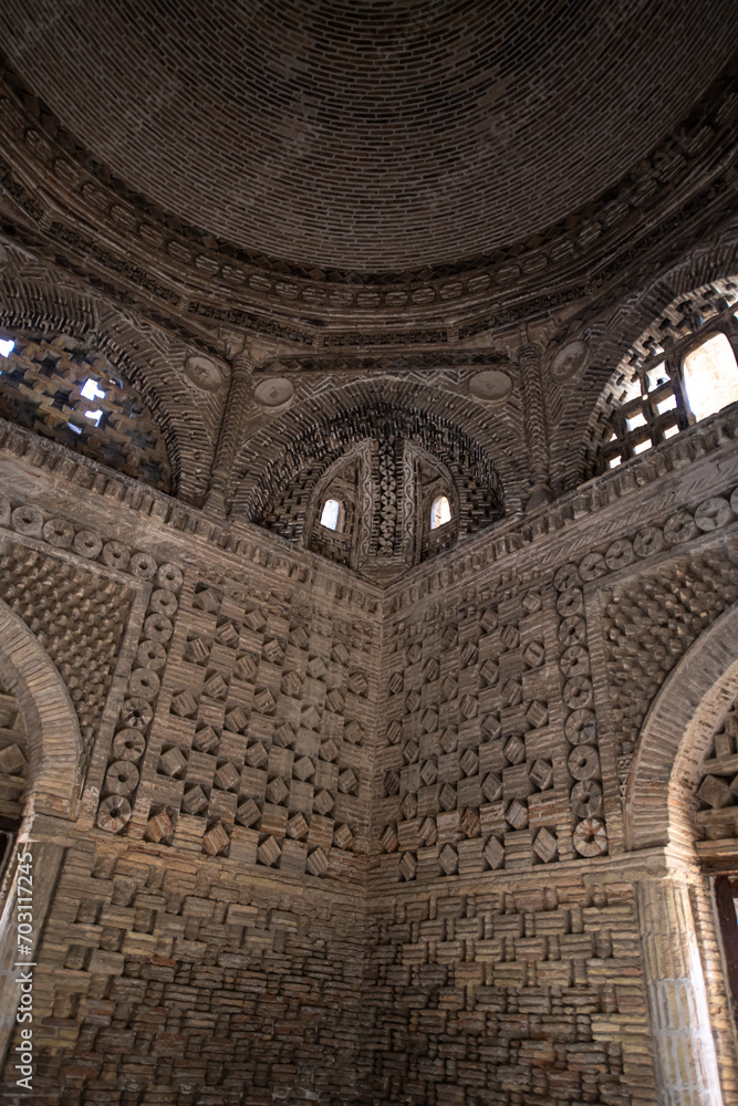 Ismail Samani Mausoleum or Samanid Mausoleum interior detail