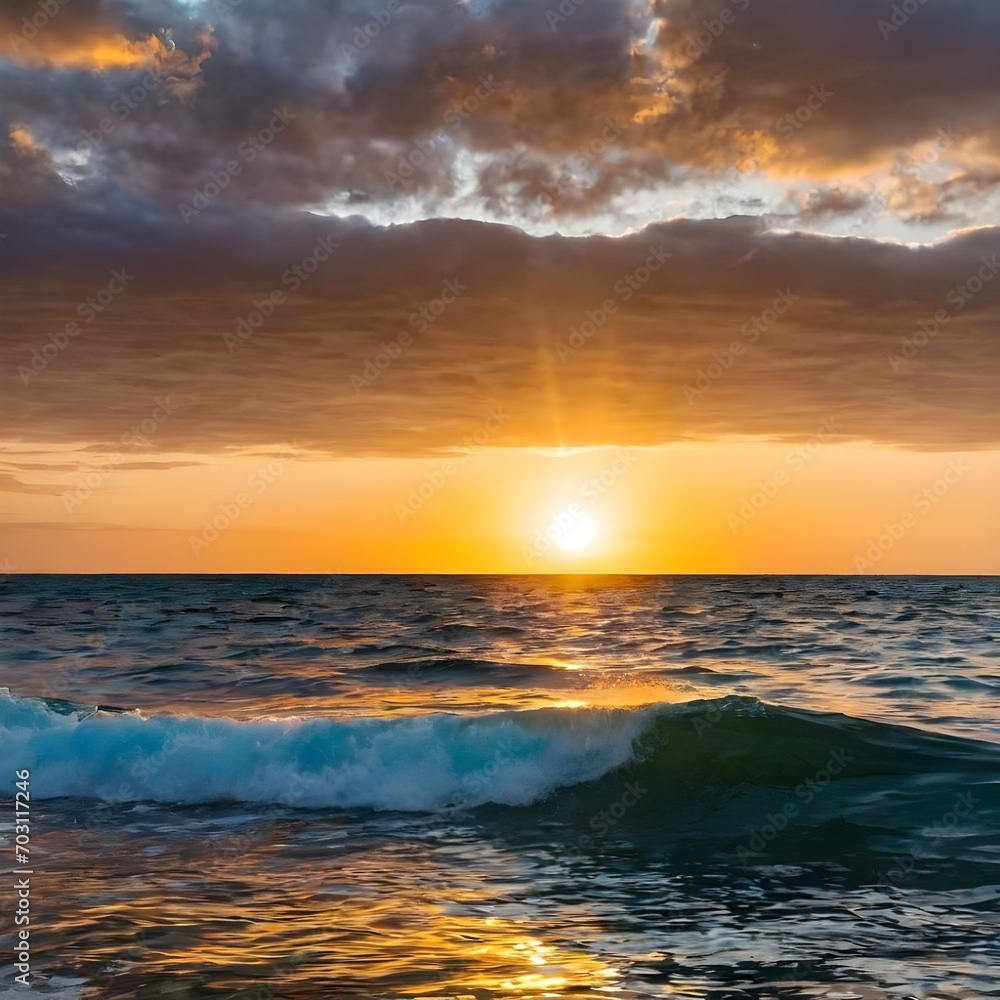 The sea and the sunset