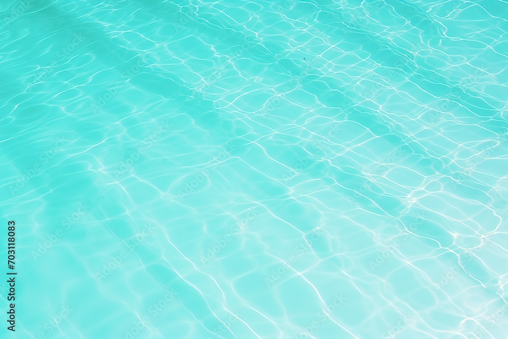 Close up of swimming pool blue water.