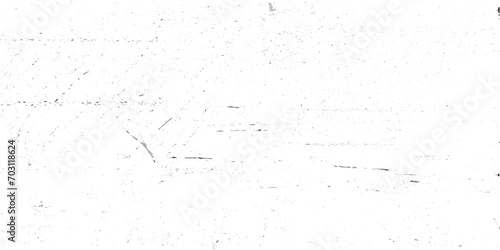 Scattered black stains and scratches on a white wall surface. Dark design background surface. Gray printing element