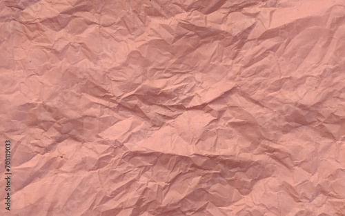 Craft crumpled paper, cardboard background. Brown kraft sheet texture, torn antique page, wallpaper or parchment abstract design, Horizontal rough carton, old material Realistic vector illustration