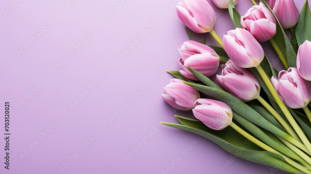 lilac tulip flower purple background