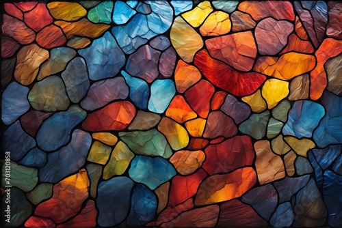 ステンドグラスのテクスチャ　Generative AI