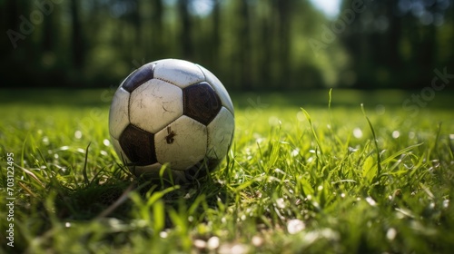 Soccer Ball on green grass