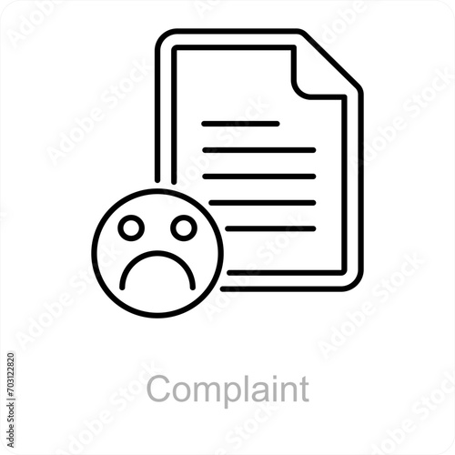 Complaint and feedback icon concept