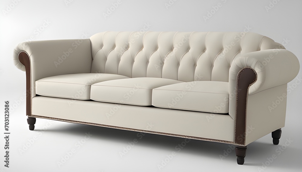 Fototapeta premium sofa isolated on white background