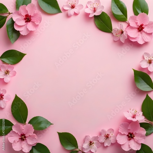 Pink cherry blossom  flower