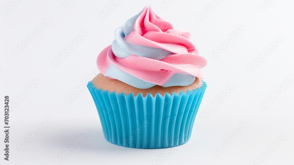 cupcake with pink frosting cupcake with pink frosting