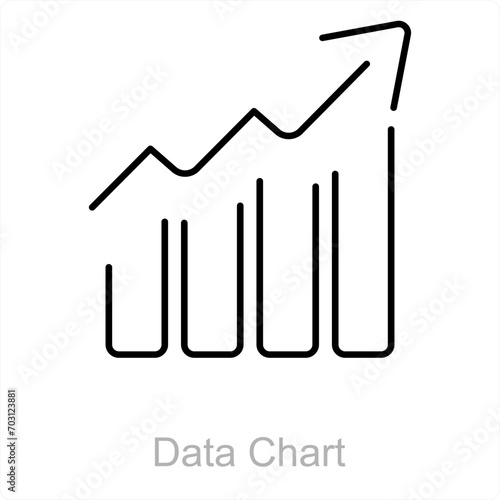 Data Chart and analytics icon concept