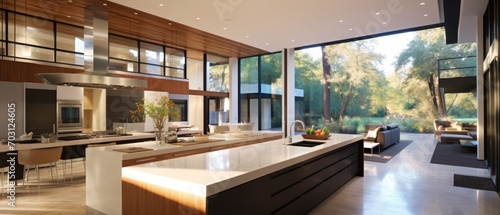 Modern luxury home showcase interior kitchen © kashif 2158