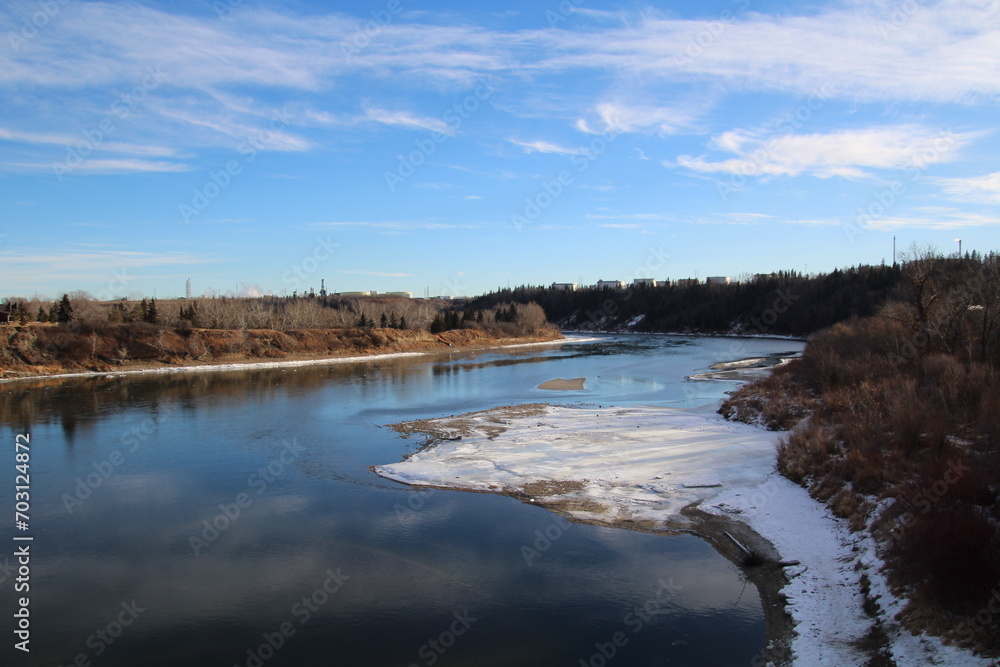 River In January, Gold Bar Park, Edmonton, Alberta