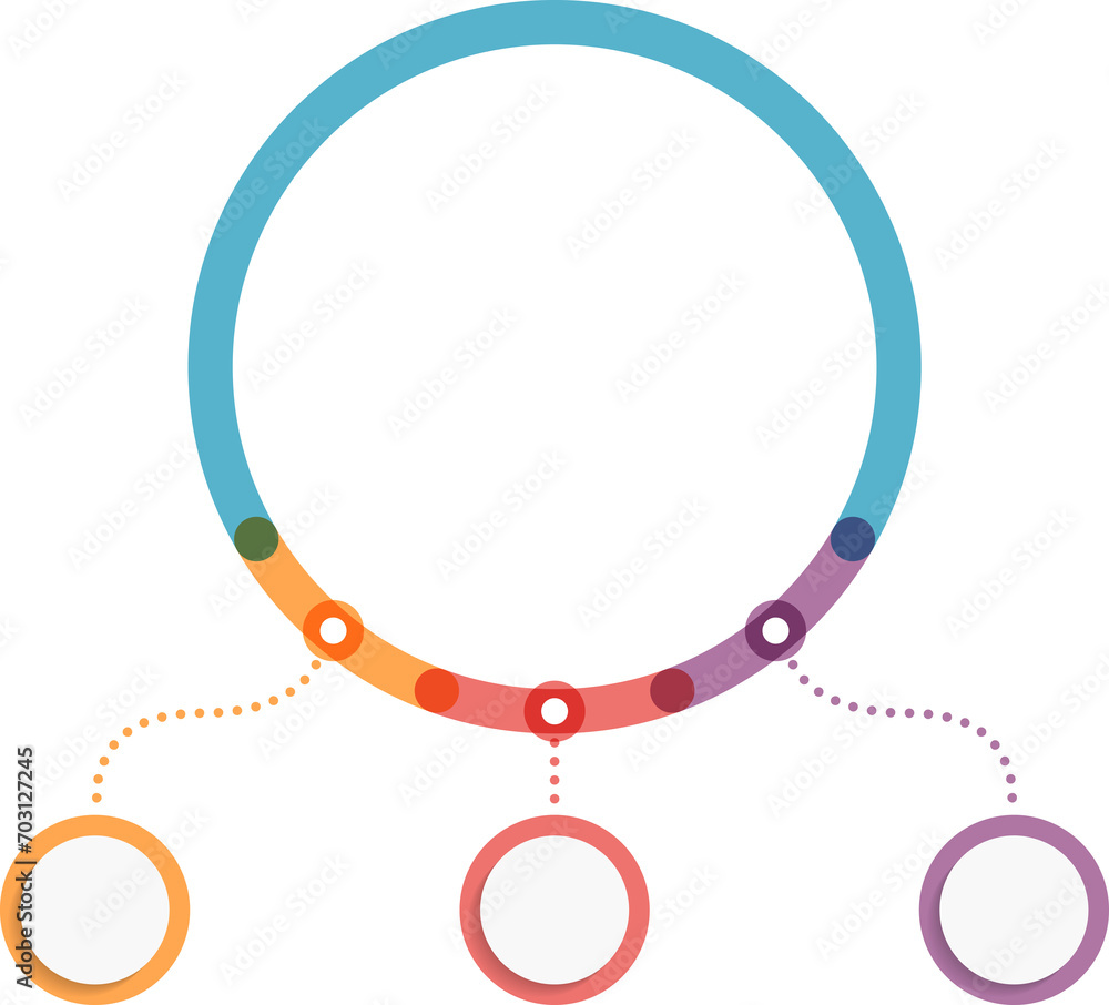 Infographic template with three steps or options Infographic template with three steps or options