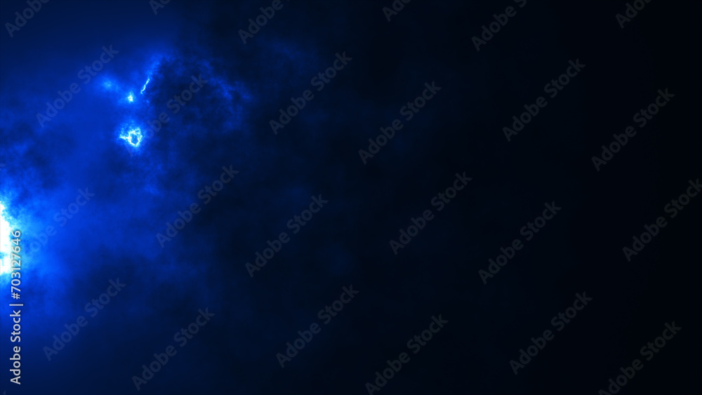 background with space, wave background, stars, sky background, blue lightning, blue glow