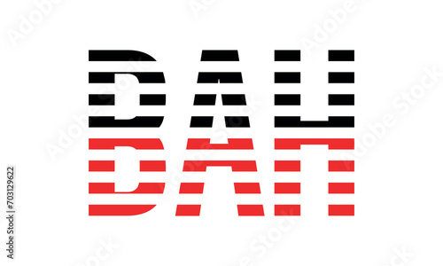 BAH three initial letter iconic line negative space minimal logo design vector template. monogram, abstract, wordmark, business, typography, minimalist, brand, company, flat, modern, unique, simple