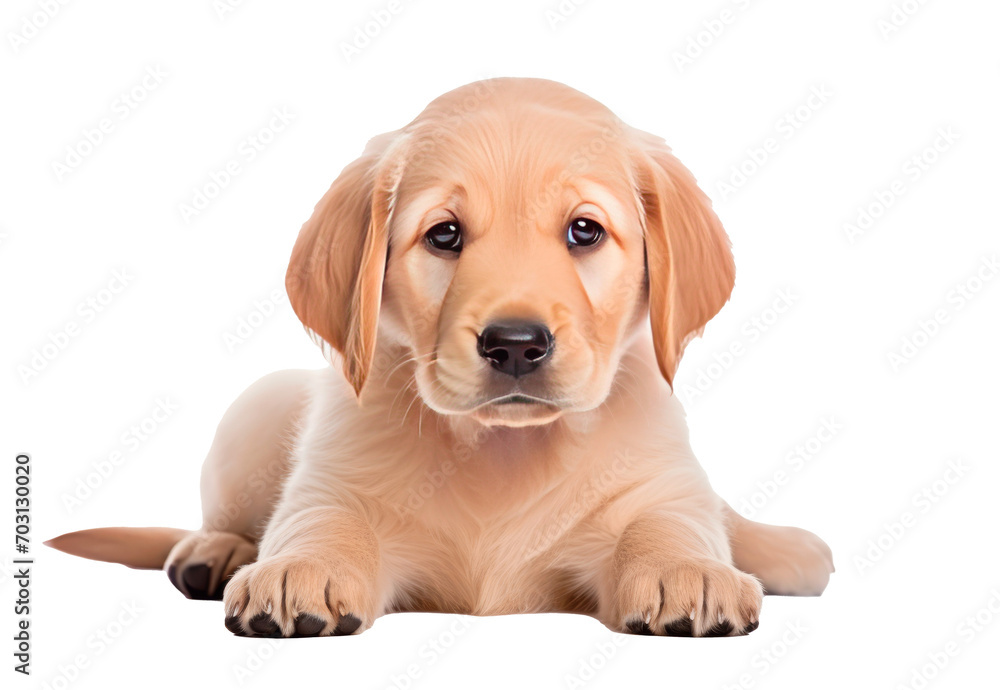 golden retriever puppy isolated on transparent background. png file golden retriever puppy isolated on transparent background. png file