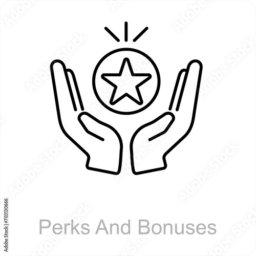 Perks And Bonuses icon concept