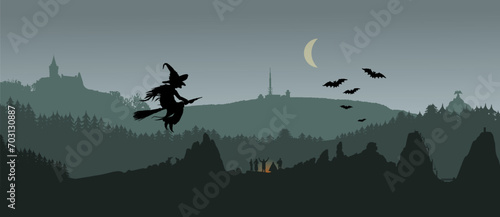 Legende der Walpurgisnacht in den Bergen des Harz - Deutschland