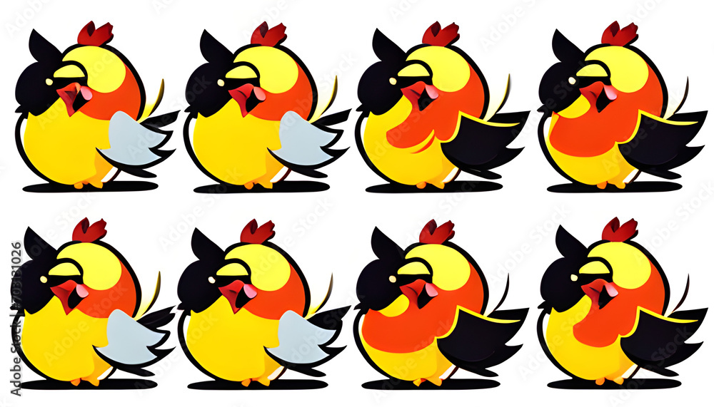 set of funny cartoon animals set of funny cartoon animals