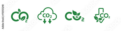 reducing CO2 emissions to stop climate change. green energy background	