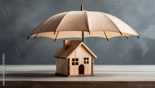 house insurance concept wallpaper Safe Retreat: Small Wooden House Finds Shelter and Security in Insurance"