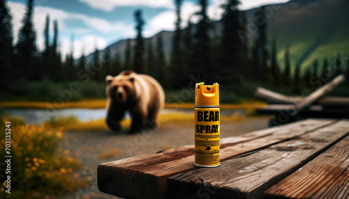 Bear spray is a specific aerosol spray bear deterrent, whose active ingredients are highly irritant capsaicin and related capsaicinoids, that is used to deter aggressive or charging bears