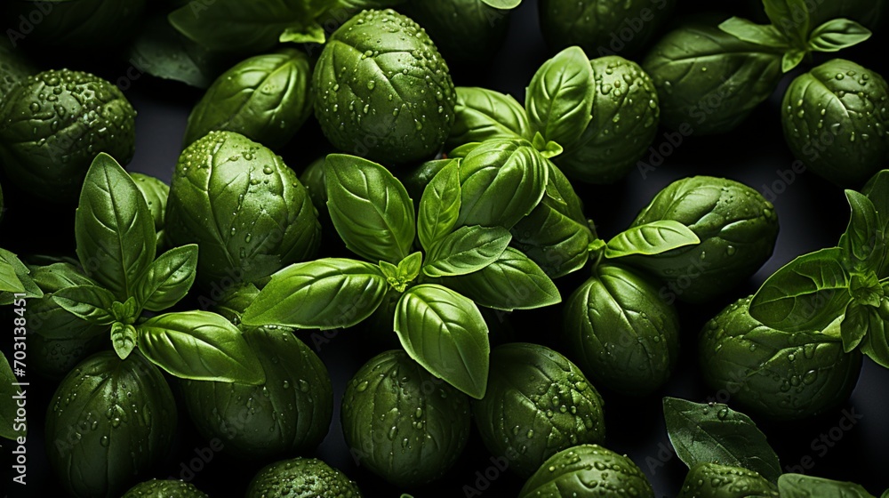 Basil seed herb culinary plant - obrazy, fototapety, plakaty 