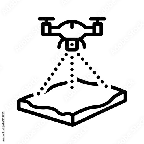Black line icon for Photogrammetry