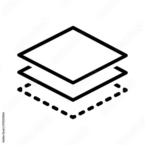 Black line icon for Stacks