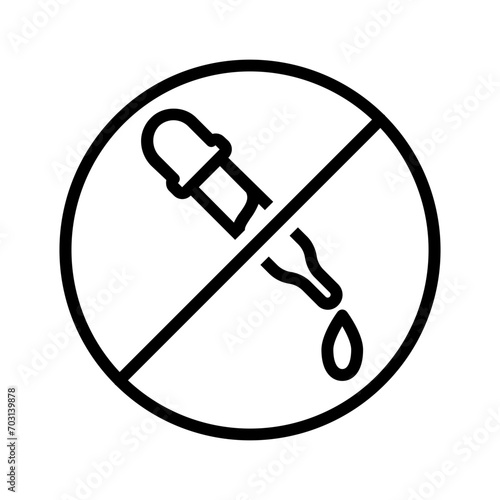 Black line icon for Colourless