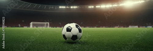 Obraz na płótnie soccer ball in stadium